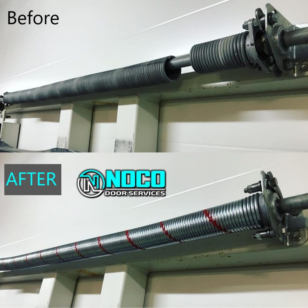Before And After Garage Door Spring Repair