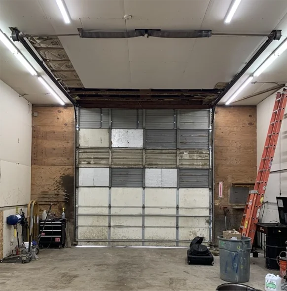 Commercial Garage Door Before Photo